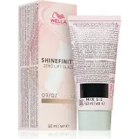 Wella Tinta para cabelo inglesa Shinefinity Zero Lift Glaze 60ml 09/07 | Louro castanho naturale muito claro