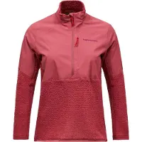 Peak Performance - Polares mulher - W Freelight Alpha Half Zip Wild Rouge para Mulher - Tamanho M - Vermelho