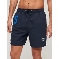 Superdry para homem. M3010235A Fatos de banho feitos de material marinho reciclado (L), Beachwear, Polister Reciclado, Sustentável