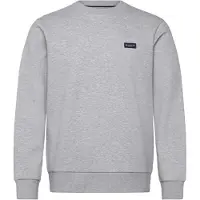 Hackett London para homem. HM5800089 Sweatshirt de gola redonda com logótipo cinzento (M), Casual, Cinza, Algodão