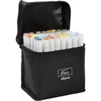Nassau Caneta De Feltro Pastel Round Dual Markers 48 Pcs