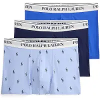 Ralph Lauren para homem. 714830299208 Set 3 boxers de algodão elástico azul (XL), Homewear