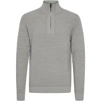 !Solid Pullover 'Valencia' cinzento claro / preto