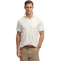 Superdry para homem. M1110486A Polo Classic Algodão Linho em branco (3XL), Casual, Manga curta
