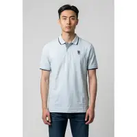 Blauer para homem. 26SBLUT02288 Pólo azul Damon (M), Casual, Algodão, Manga curta