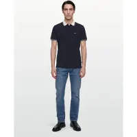 Armani Exchange para homem. XM002350AF10366UB101 Pólo azul-marinho de corte justo (XL), Casual, Verde, Algodão, Manga curta