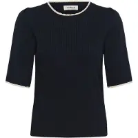 Soaked in luxury Camisa 'Lysandra Adrianna' azul noturno / branco