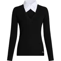 Karl Lagerfeld Pullover preto / branco