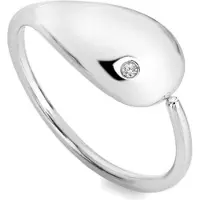 Hot Diamonds Elegant silver Anello con diamond Tide DR281 - Circonferenza: 58 mm