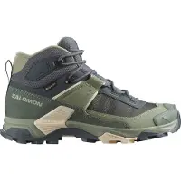 Salomon - Calçado caminhada mulher - X Ultra 5 Mid GTX W Turbulence / Sedona Sage / Tender Peach para Mulher - Tamanho 40 - Verde