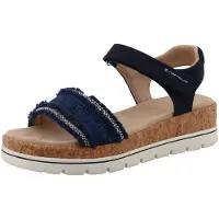 Tom Tailor Sandália navy / azul real / branco