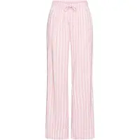 LASCANA Calças de pijama rosa escurecido / branco
