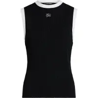 Karl Lagerfeld Top de malha preto / branco