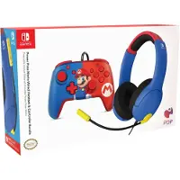 PDP Pacote De Acessórios Super Mario Bros Rematch E Airlite Lvl40 Para Switch