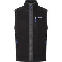 Patagonia - Marcas - M's Retro Pile Vest Black w/Forge Grey para Homem - Tamanho S - Preto