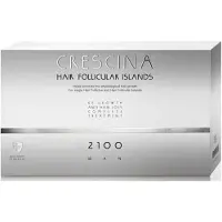 Labo suisse Crescina Isole Follicolari 2100 , Per Stimolare La Crescita, Siero Trattamento In Fiale, Per Cuoio Capelluto, Per Uomo, 10 +10 pz