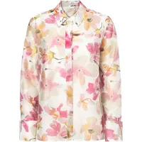 TATUUM Blusa 'Berry 2' bege / amarelo escuro / rosa / offwhite
