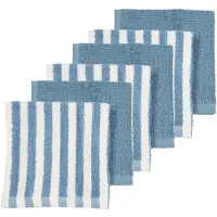 Meyco Baby Toalha De Rosto Fat Stripe 30x30 Cm 6 Unidades