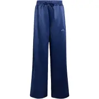 Adidas Calças de desporto 'SATIN WIDE LEG' azul escuro