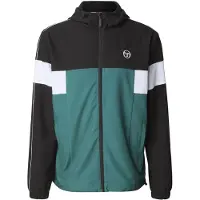 Sergio Tacchini Casaco de treino petróleo / preto / branco