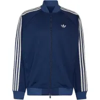 Adidas Casaco em moletão 'SST Adicolor Classics' navy / branco