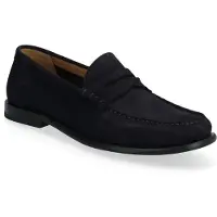 BOSS para homem. 50563161 Mocassins Tevan marinho (39), Couro, Plano, Nenhum, Casual