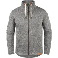 !Solid Casaco de velo 'Luki' greige / branco