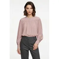 BOSS para mulher. 50564732 Blusa Bethena rosa (38), Casual, Viscoso, Manga comprida