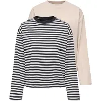 ONLY Camisa 'ONLHAPPY' bege / antracite