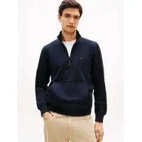 Tommy Hilfiger Moletom Com Meia-zíper Essential Terry