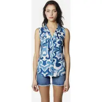 KOROSHI Blusa azul / azul céu / branco