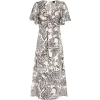 Dreimaster Klassik Vestido preto / branco lã