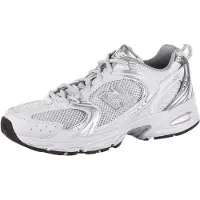 New Balance unisex. MR530 Tênis 530 branco (37.5), Prata, Plano, Cordão, Casual, Esportivo, Running