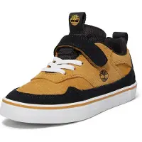 Timberland unisex para criança. TB0A27T1EZ01 Ténis de couro Stone Jump castanho (37), Marrom, Plano, Velcro, Casual, moda infantil