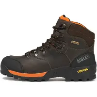 Aigle Botas com atacadores 'Altavio' castanho escuro / preto