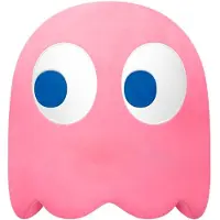 Banpresto Figura De Pelúcia Super Grande Do Pinky Pac-man 31 Cm