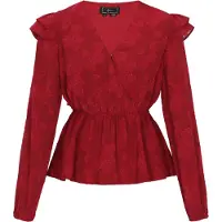 Faina Blusa borgonha