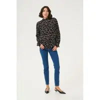 Kaffe Blusa 'KA Luna' bege / preto