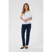 Kaffe Blusa 'KAAmber' azul claro / branco