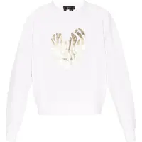 Faina Sweatshirt 'Fashion Look' ouro / branco