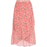 Faina Saia verde / coral / vermelho