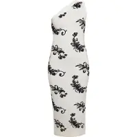 Ebeeza Vestido preto / branco lã