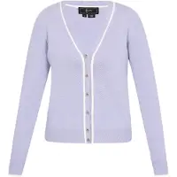 Faina Casaco de malha 'Fashion Look' roxo claro / branco