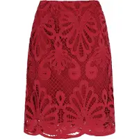 Faina Saia vermelho escuro