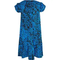 Faina Vestido azul / preto