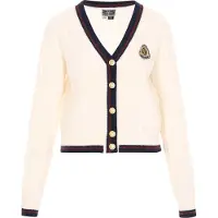 Dreimaster Maritim Casaco de malha preto / offwhite