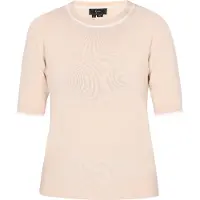 Faina Pullover bege / branco