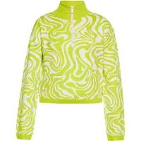 Swirly Pullover kiwi / branco lã