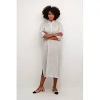 Kaffe Vestidos camiseiros 'Sidsel' marfim / preto