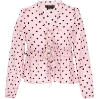 Faina Blusa 'Fashion Look' rosé / preto